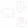 Artceram A16 zestaw promocyjny miska WC Rimless + deska wolnoopadająca slim biały mat  ASV00305;00 + ASA00105;71